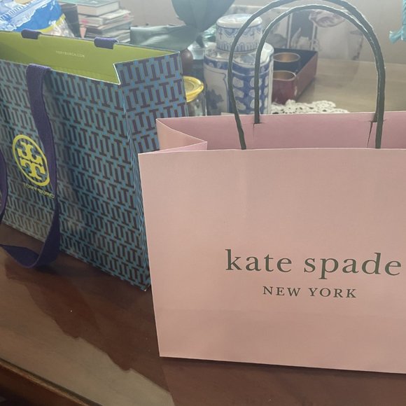 Tory Burch and Kate Spade paper bags - TB 12x 5x 9, Kate Spade 5 x 10.25 x 7.75 - Picture 1 of 2